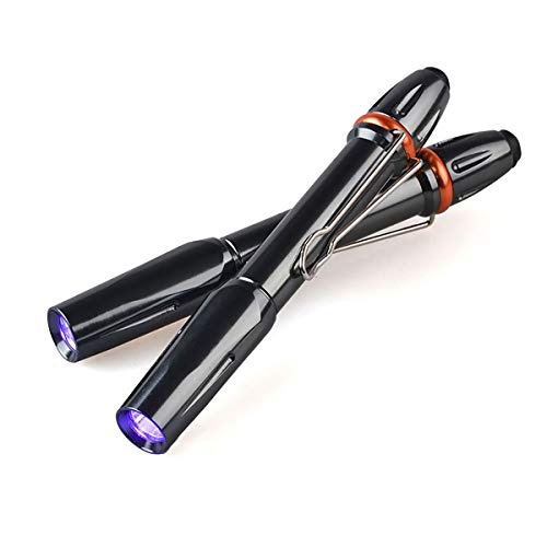 POCKETMAN UV Zaklamp 395nm UV Zaklamp Fluorescerende Detectie Pen UV Zaklamp LED huisdier Urine vlek Detector(2 pack)