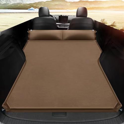 LiuROSE Auto opblaasbaar luchtbed voor Tesla 3 X S Y,draagbaar luchtbed slaapmatras luchtbed kussen camping reismatrassen,C-Brown