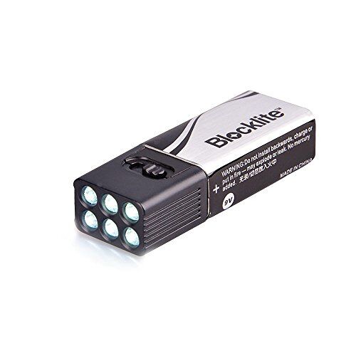 Docooler 9 Volt LED zaklamp, zaklamp/blocklite zaklamp, camping licht, compact, ultra helder, 1 st