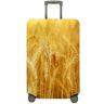 Morbuy Kofferhoes elastische kofferhoezen, reiskofferhoezen beschermers, tarweprint bagagehoes, wasbare bagagehoezen voor koffers, Tarwe 3, M (22-25 inch luggage)