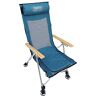 Cenz-888 Visstoelen voor volwassenen Draagbare opvouwbare camping stoelen outdoor visstoelen lichtgewicht strand chaise lounge for reisvakantie met zakken heftige poten Campingstoelen (Color : Blu)