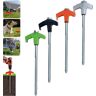 behound 8" Screw in Tent Stakes Ground Anchors Screw In,Tent Stakes Heavy Duty 2024,Tent Pegs Camping Stakes,Drillable Tent Stakes tent pegs screw type,Tent Stakes for Outdoor Camping (4 Color)