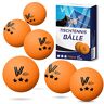 Villkin Tafeltennisballen, 24 stuks pingpongballen, duurzame tafeltennisbal, 40 mm, tafeltennisballen voor vrije tijd en wedstrijd, tafeltennisballen (oranje, 24 stuks)