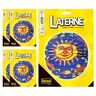 Idena 90119 Lantaarn zon & maan, 5 stuks, diameter 26 cm, lantaarn, papieren lantaarn, Sint Maarten