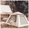 SIBEG Tent voor kamperen 4-persoons pop open in drie seconden, dubbele deuren en vier ramen Tent kamperen Praktische geavanceerde tenten voor kamperen Waterdicht voor kamperen, wandelen, bergbeklimmen