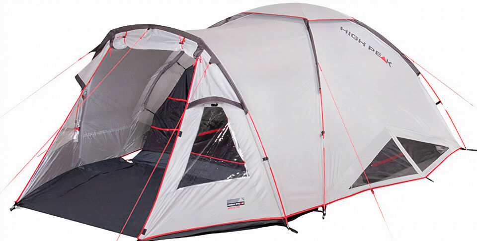 High Peak koepeltent Alfena 3.0 410 x 200 x 130 cm grijs - Grijs