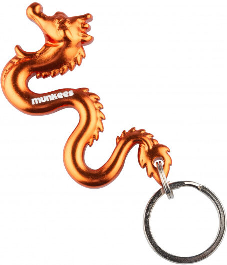 Munkees flesopener 3D Draak oranje staal 7 cm - Oranje