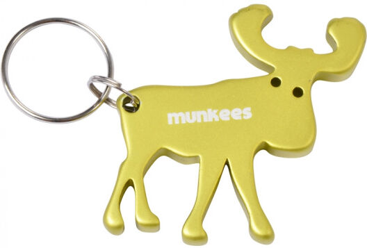 Munkees flesopener Rendier groen staal 5,1 cm - Groen