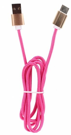 Kamparo Type C USB kabel hi speed 100 cm roze - Roze