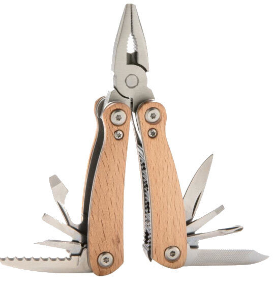 XD Collection multitool mini 7,2 cm hout/RVS blank - Blank