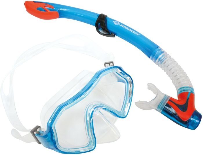 Donic Schildkröt snorkelset Barbados junior blauw 2 delig - Blauw