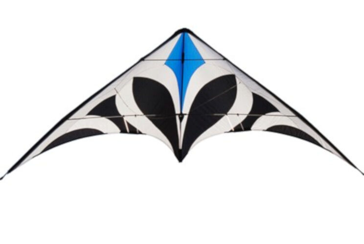 Spiderkites stuntvlieger Maraca 210 cm nylon blauw/wit/zwart - Blauw,Wit,Zwart