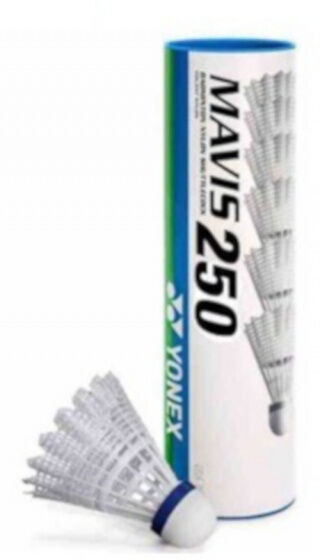 Yonex badmintonshuttles Mavis 250 nylon wit 6 stuks - Wit