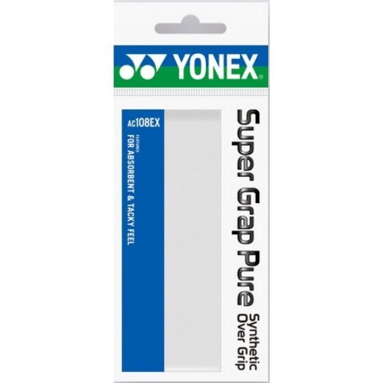 Yonex overgrip Ac108ex super grap pure wit - Wit