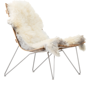 Fjordfiesta Sheepskin Overlay Medium For Scandia Nett Natural White