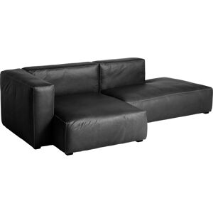 HAY Mags Soft 2,5 Seater Combination 3 Left - Light Grey Stitching - Cat.6 - Sense Black