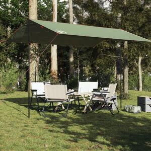 vidaXL Campingpresenning grønn 400x294 cm vanntett