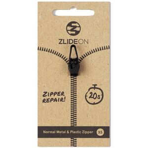 ZlideOn Normal Metal & Plastic Zipper XS Black XS, Black