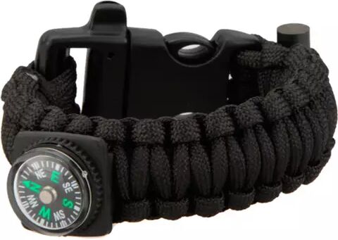 MILRAB Survival Bracelet m/ Fire Starter & Compass - Armbånd - Svart