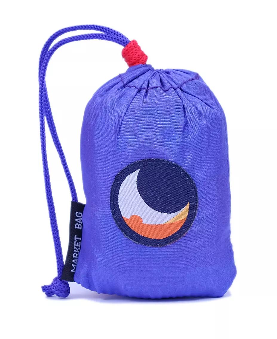 Ticket To The Moon Eco Market Bag 20L - Bag - Lilla/Rød