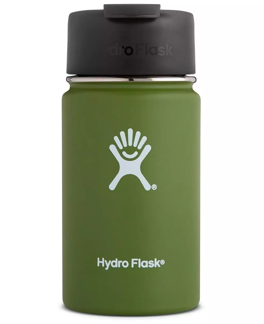 Hydro Flask 350ml Wide Mouth w/ Flip Lid - Kopp - Olivengrønn