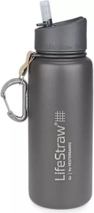 LIFESTRAW Go Stainless Steel 650ml - Rensefilter - Grå