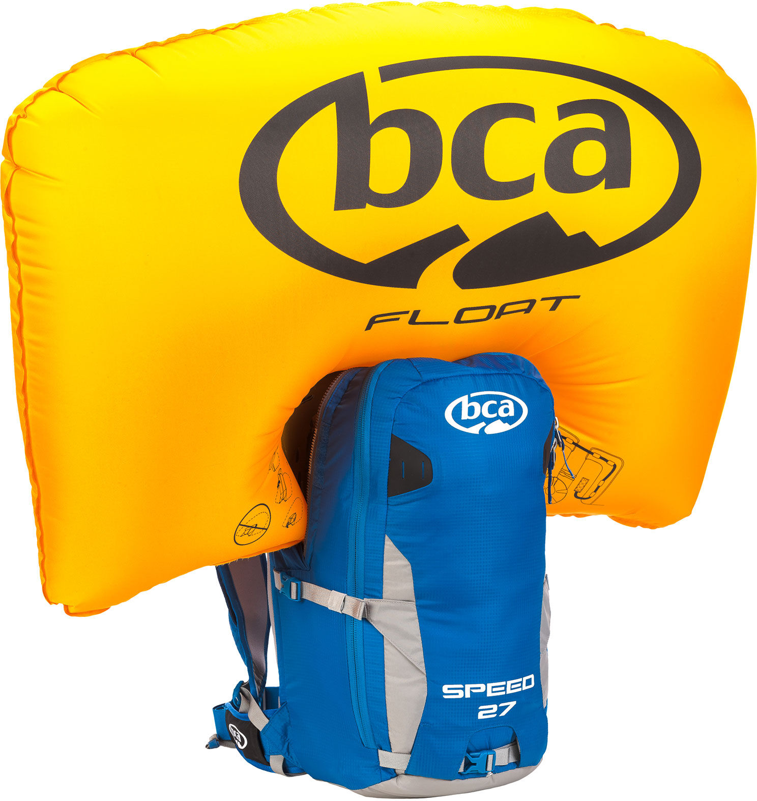 BCA Float 27 Speed skredsekk inkludert patron  2018