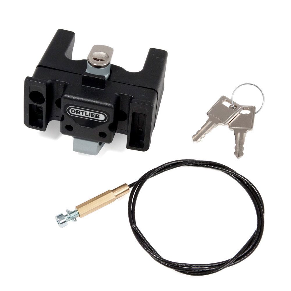 Ortlieb Handlebar Mounting-set, styreadapter med nøkkel With Lock (E185) 2021