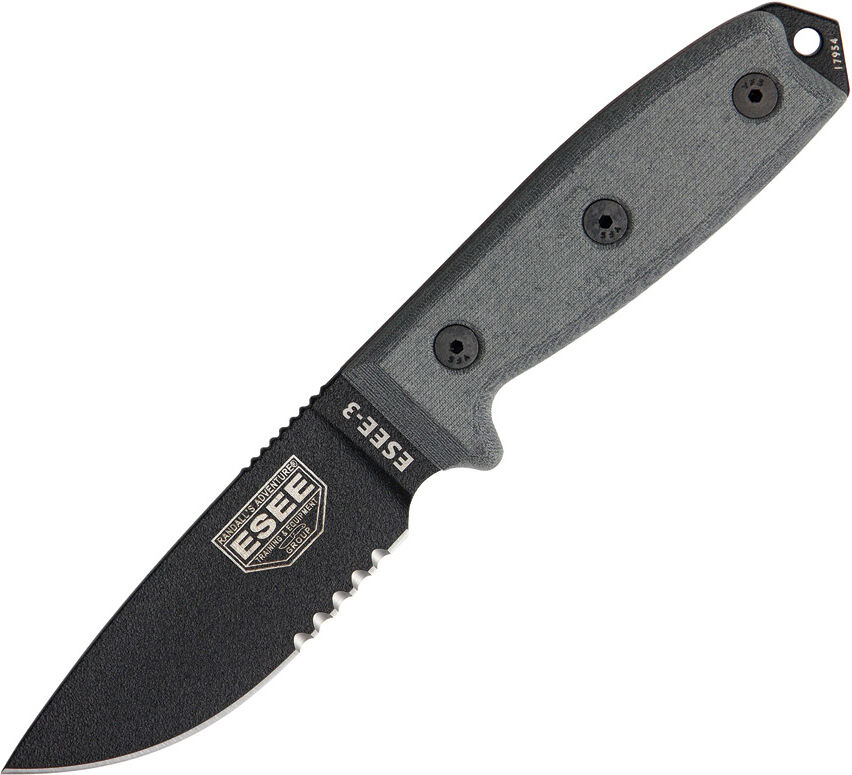 ESEE Model 3 Part Serrated - ES3SBMB