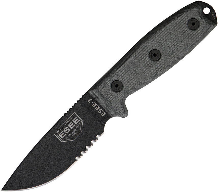 ESEE Model 3 Part Serrated - ES3SMMB