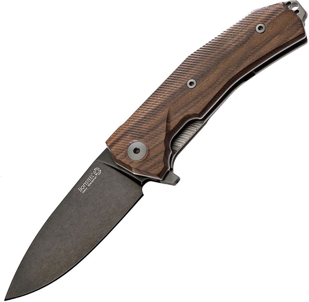 LionSteel Kur Santos Wood Black Blade