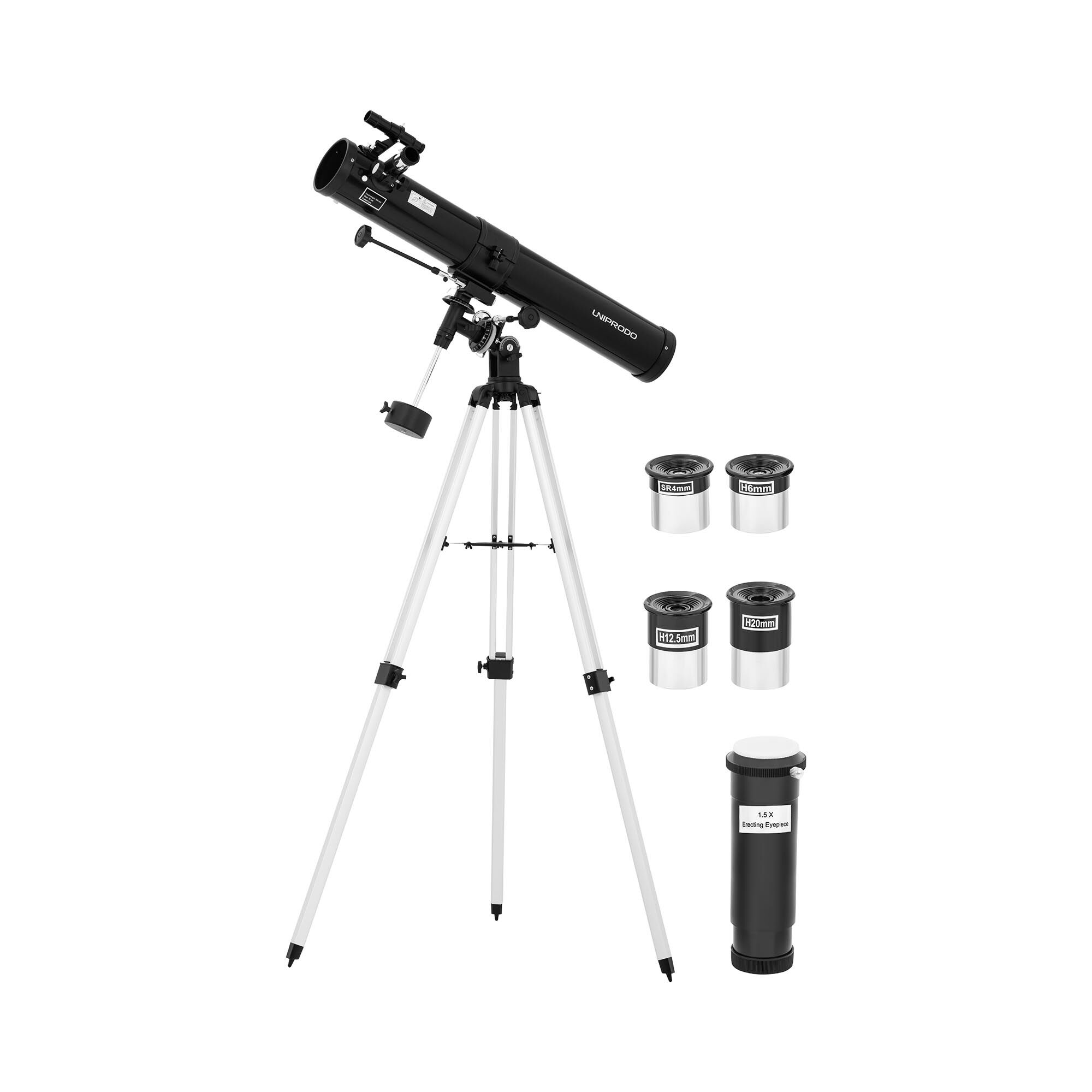 Uniprodo Teleskop - Ø 76 mm - 900 mm - stativ 10250361