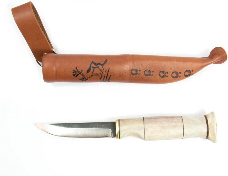 Kero Kniven Reindeer Antler Knife 8,5 cm Hvit