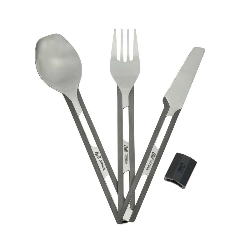 Esbit 3-pcs Titanium Cutlery-set W/S Metall