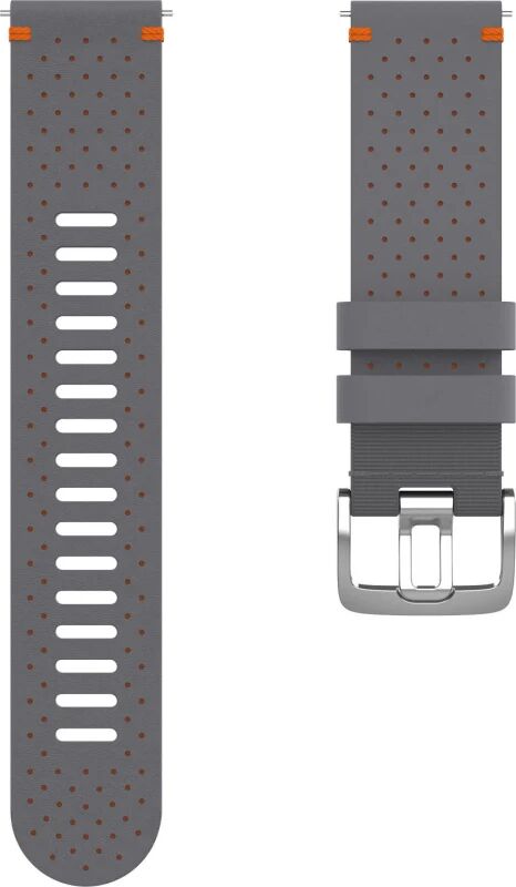 Polar Perforated Leather Wristband 22 Mm Grå