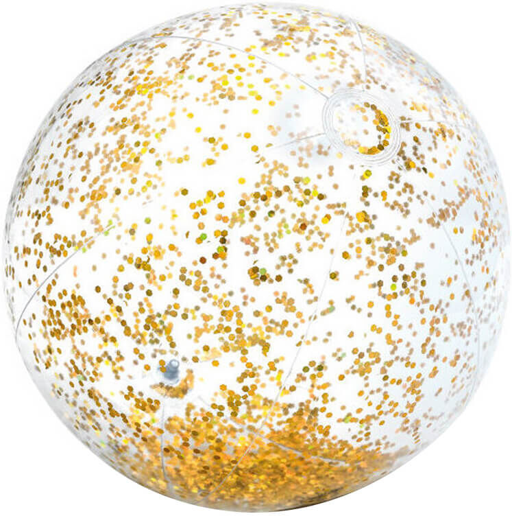 Intex Transparant Gold Glitter Beach Ball