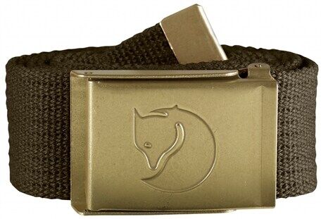 Fjällräven Canvas Brass Belt Dark Olive