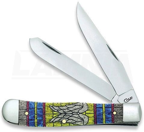 Case Cutlery Trapper Stained Glass Wings pocket knife