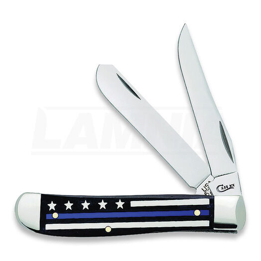 Case Cutlery Blue Line Mini Trapper Bone pocket knife
