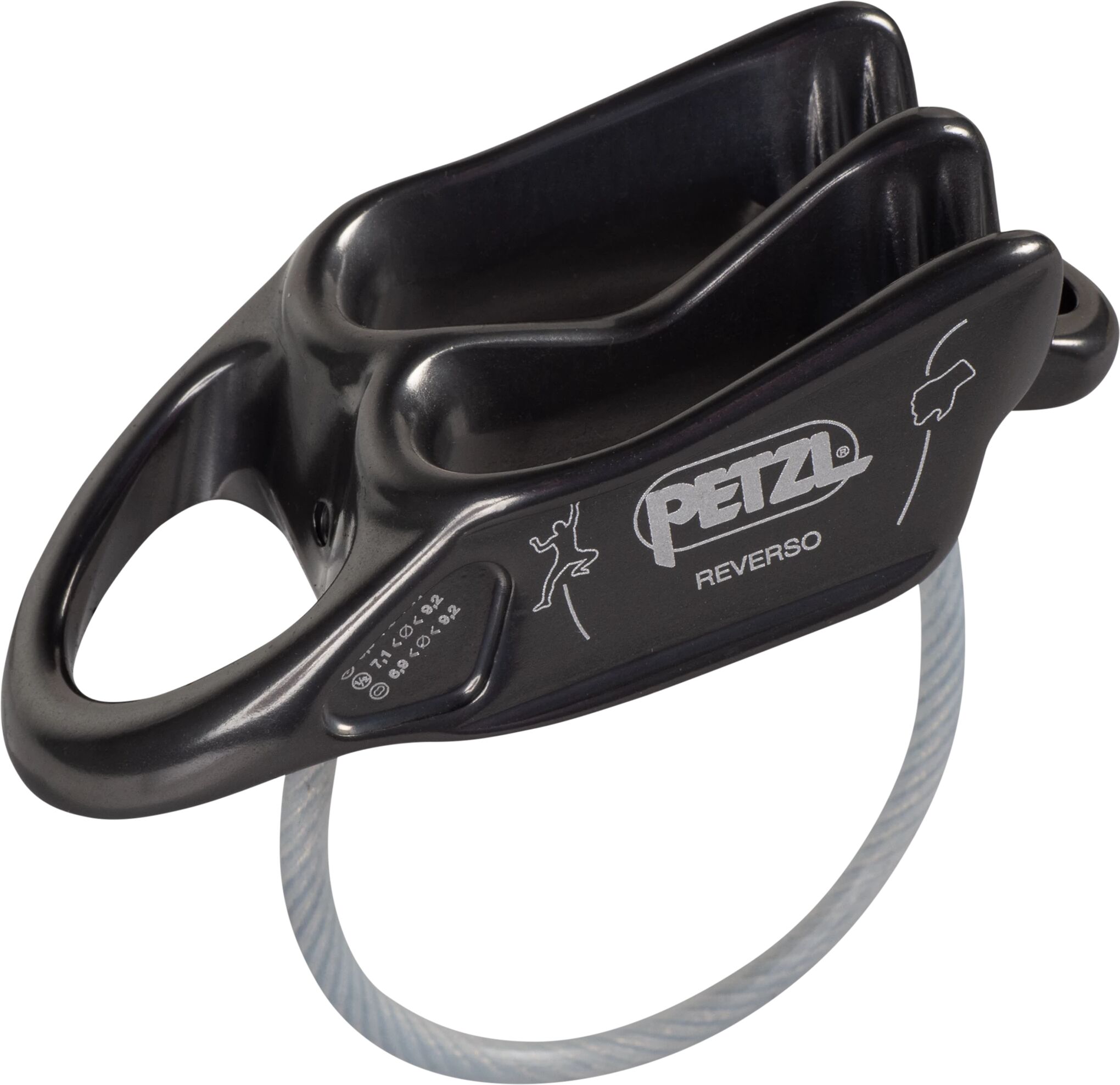 Petzl REVERSO®, taubrems til klatring STD Gray