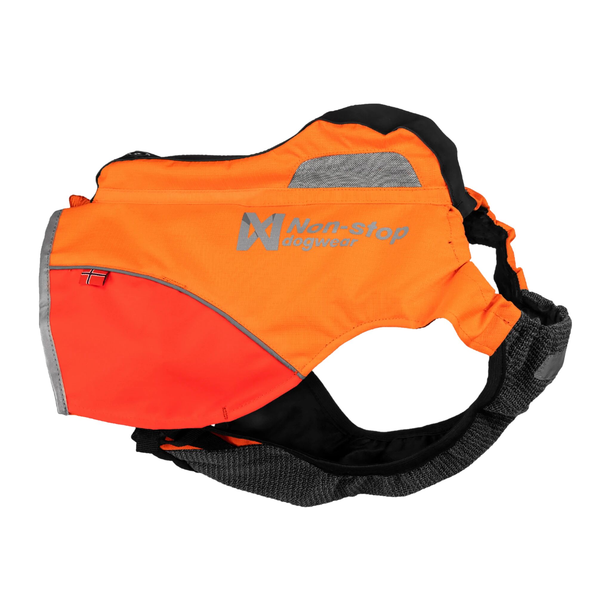 Non-Stop Dogwear Protector Vest GPS, jaktdekken hund M Orange