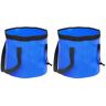 vidaXL Baldes dobráveis 2 pcs 20 L PVC azul