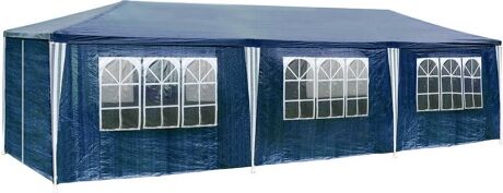 Tectake Toldo (Azul - Polietileno - 900x300x250 cm)