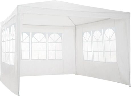 Tectake Toldo 3 Painéis (Branco - Polietileno - 300x300x250 cm)