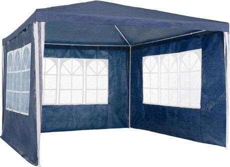 Tectake Toldo 3 Painéis (Azul - Polietileno - 300x300x250 cm)