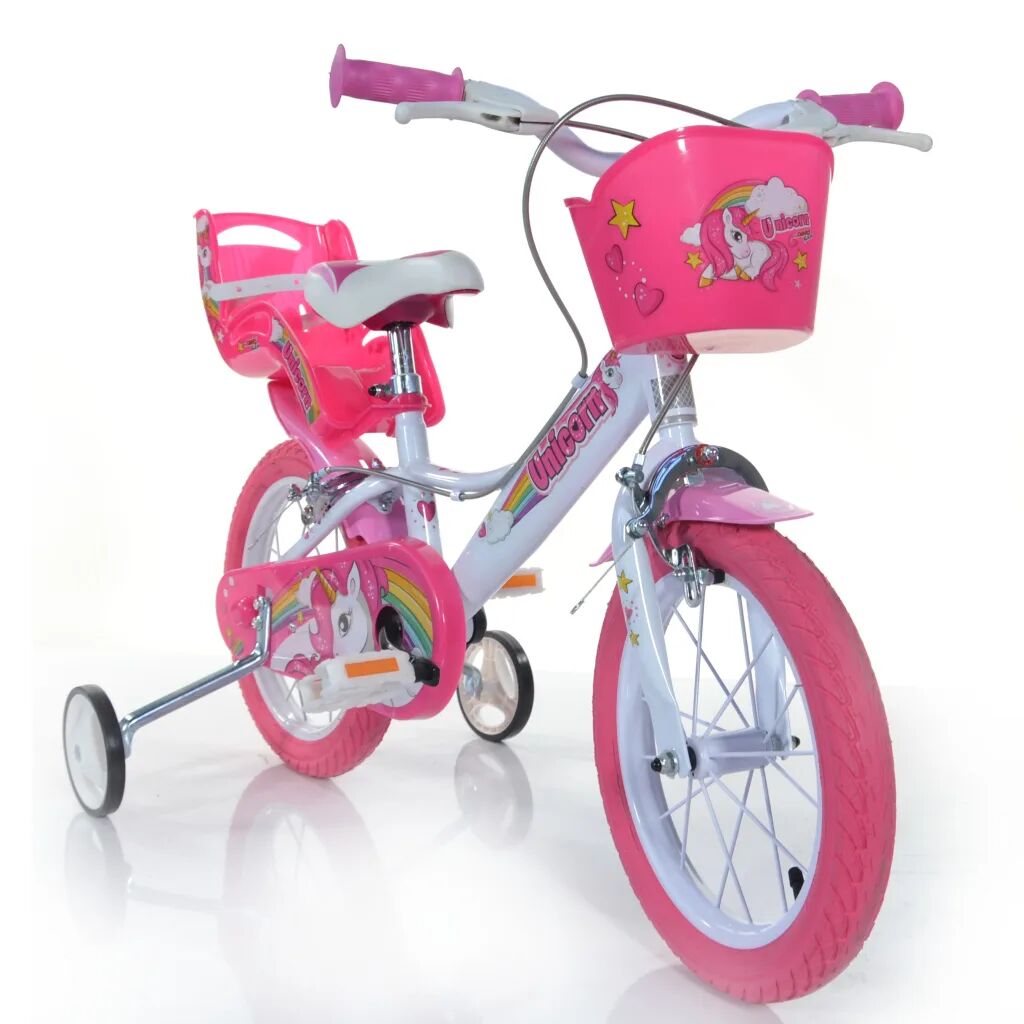 Dino Bikes Bicicletă copii Unicorn, roz, 14”