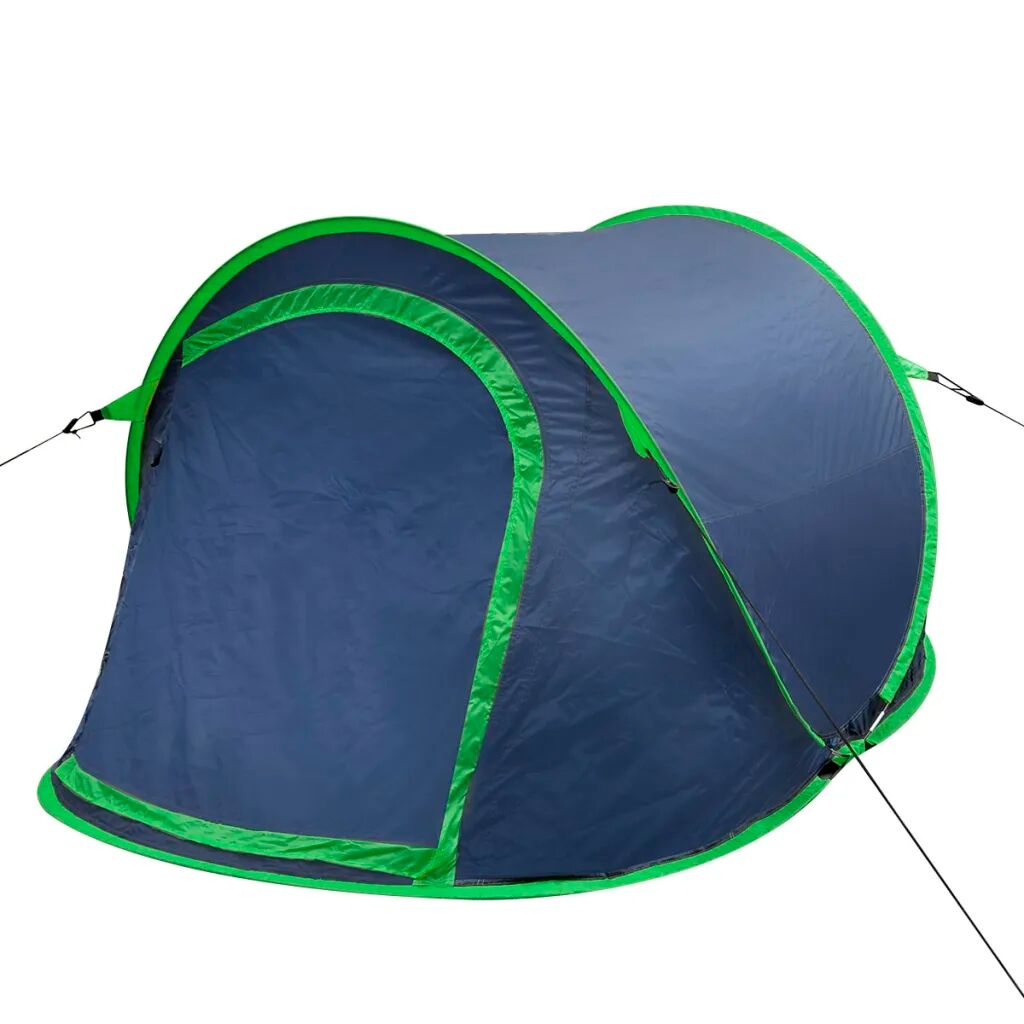 vidaXL Cort camping pop-up pentru 2 persoane bleumarin/verde