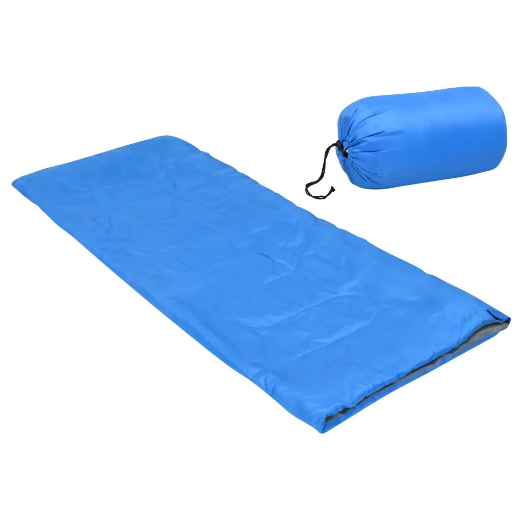 vidaXL Sac de dormit ușor pentru copii, tip plic, albastru, 670g, 15°C