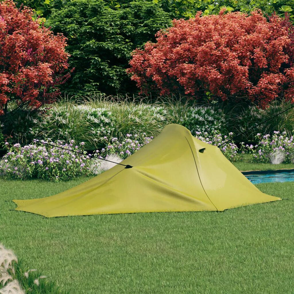 vidaXL Cort de camping, verde, 317x240x100 cm