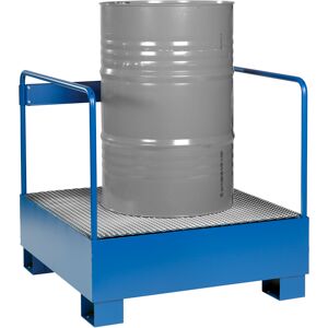 Intra Miljöställ 1 Fat 220 Liter H91xb95xd95 Cm Blå